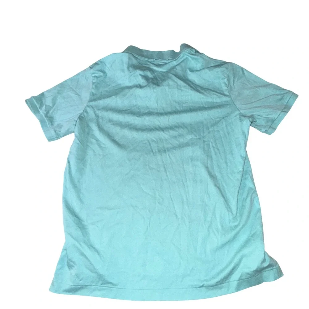 Polo Ralph‎ Lauren Polo Shirt Medium Aqua Blue teal Classic Fit Short Sleeve